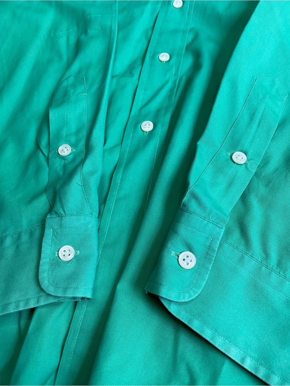 BLAKE by Ralph Lauren XL Green Button-Down Shirt with Blue Pony - Picture 7 of 11